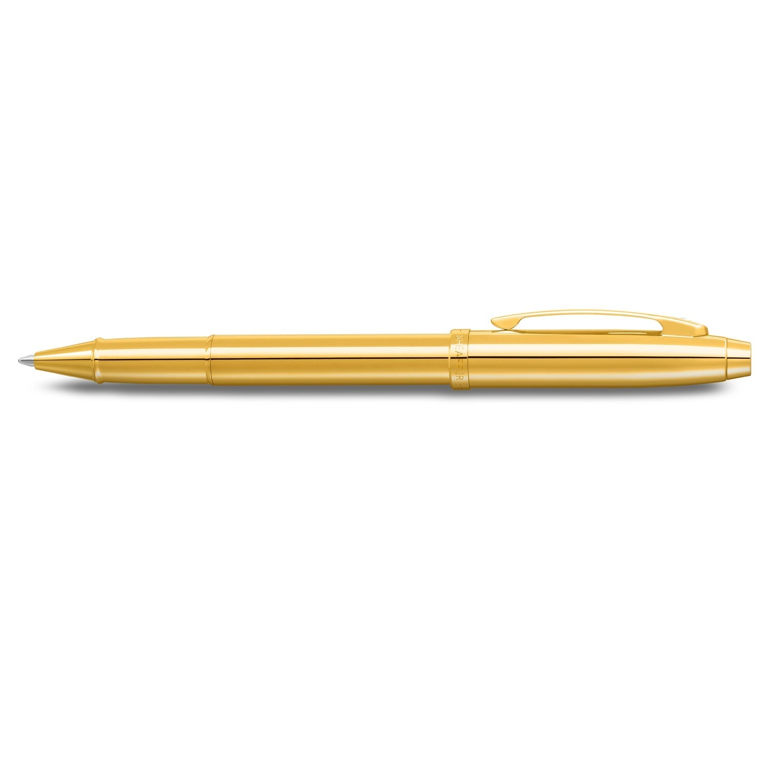 Sheaffer  100 9372 Glossy PVD Gold Rollerball Pen With PVD Gold Trim | E1937251