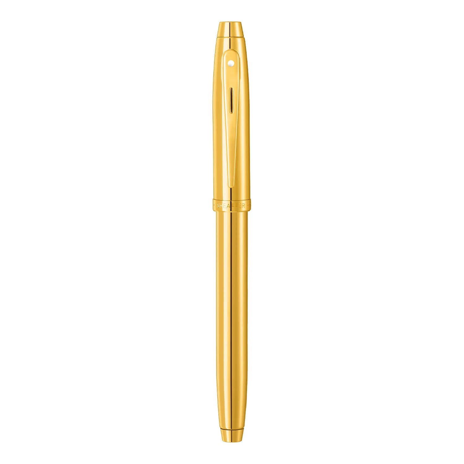Sheaffer  100 9372 Glossy PVD Gold Rollerball Pen With PVD Gold Trim | E1937251