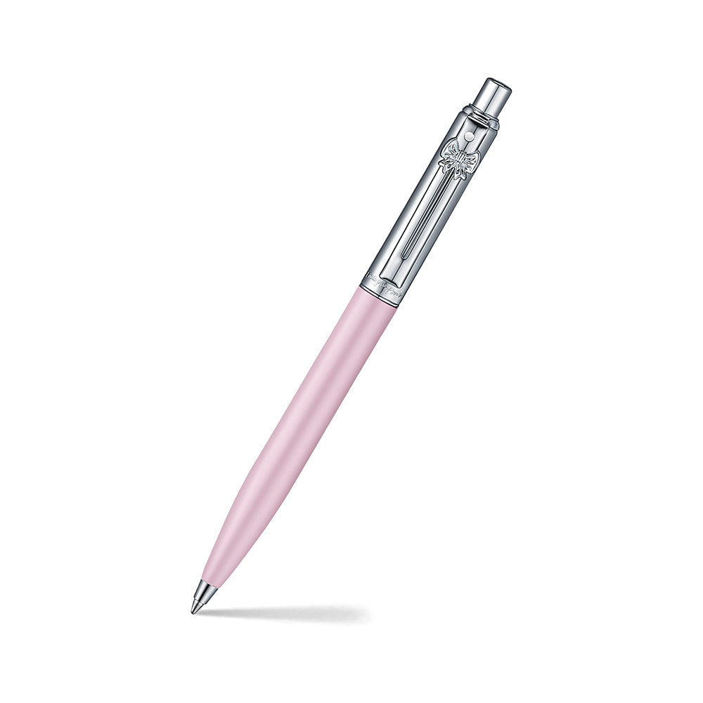 Sheaffer Emily In Paris Sentinel Ballpoint Pen. Soft Matt Pink with Chrome Plated Trims | E232151-EIP-PNK