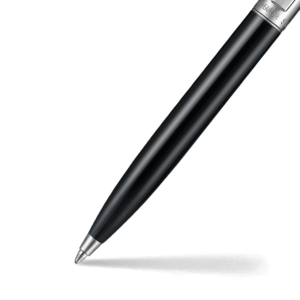 Sheaffer Sentinel Metal Ballpoint Pen - Gloss Black Chrome Trim | E233251
