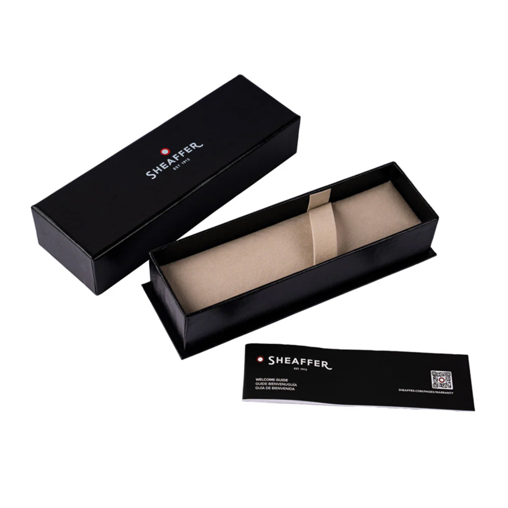 Sheaffer Sentinel Metal Ballpoint Pen - Gloss Black Chrome Trim | E233251