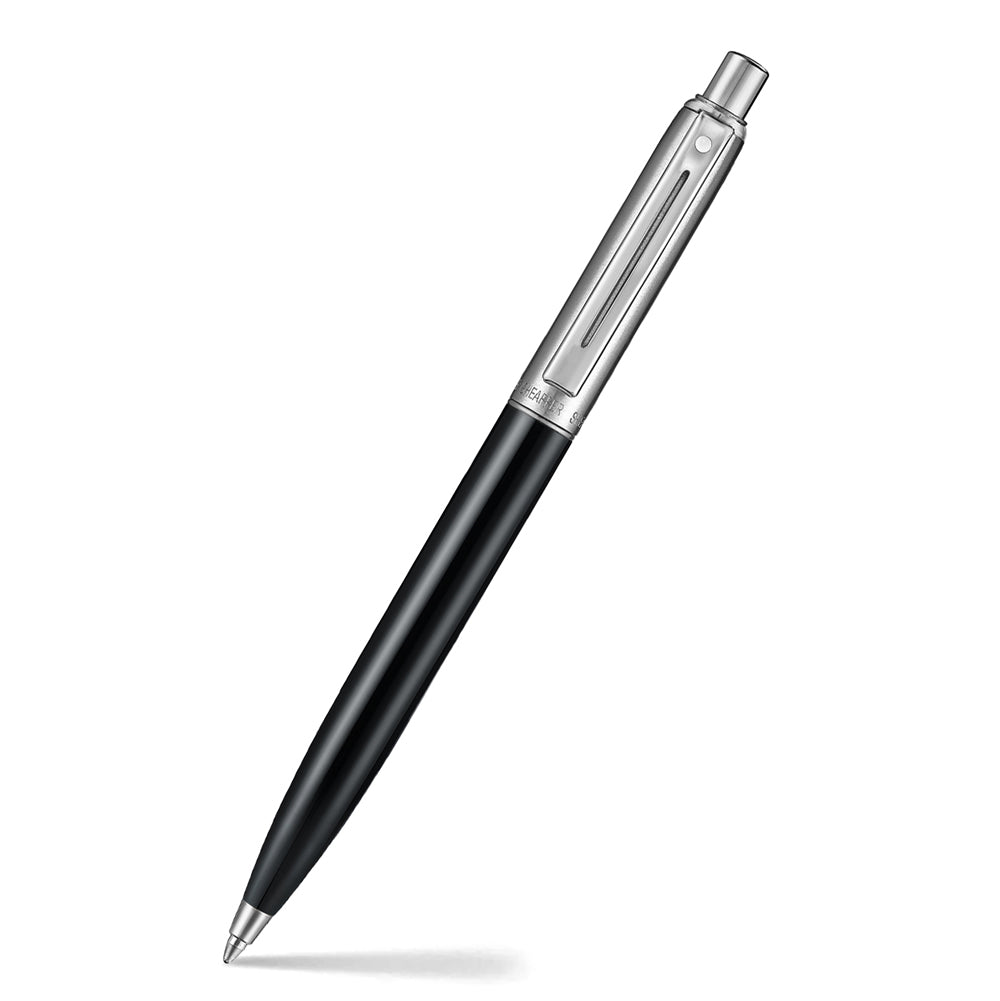 Sheaffer Sentinel Metal Ballpoint Pen - Gloss Black Chrome Trim | E233251
