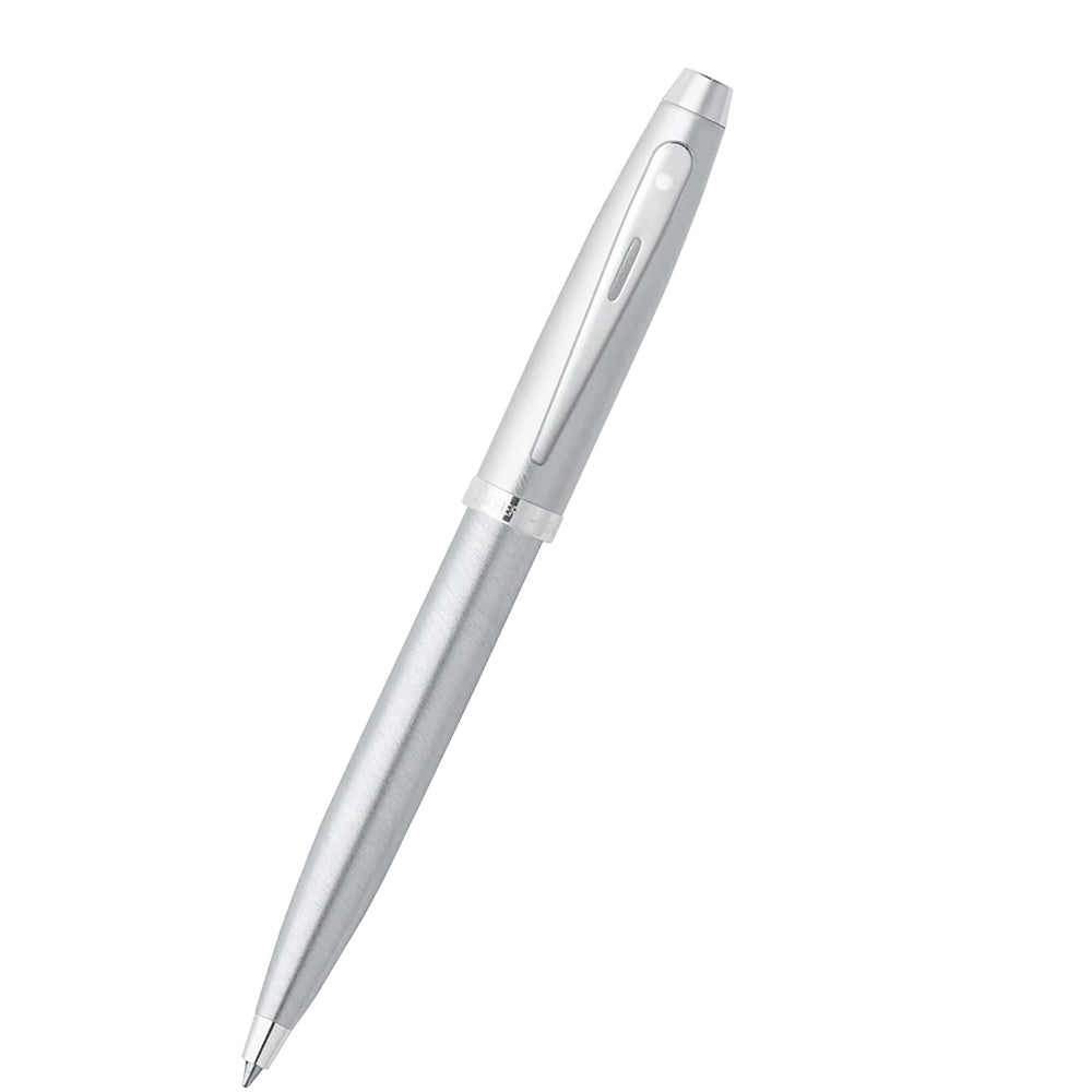 Sheaffer 100 Brushed Chrome Ballpoint Pen | E2930651-30