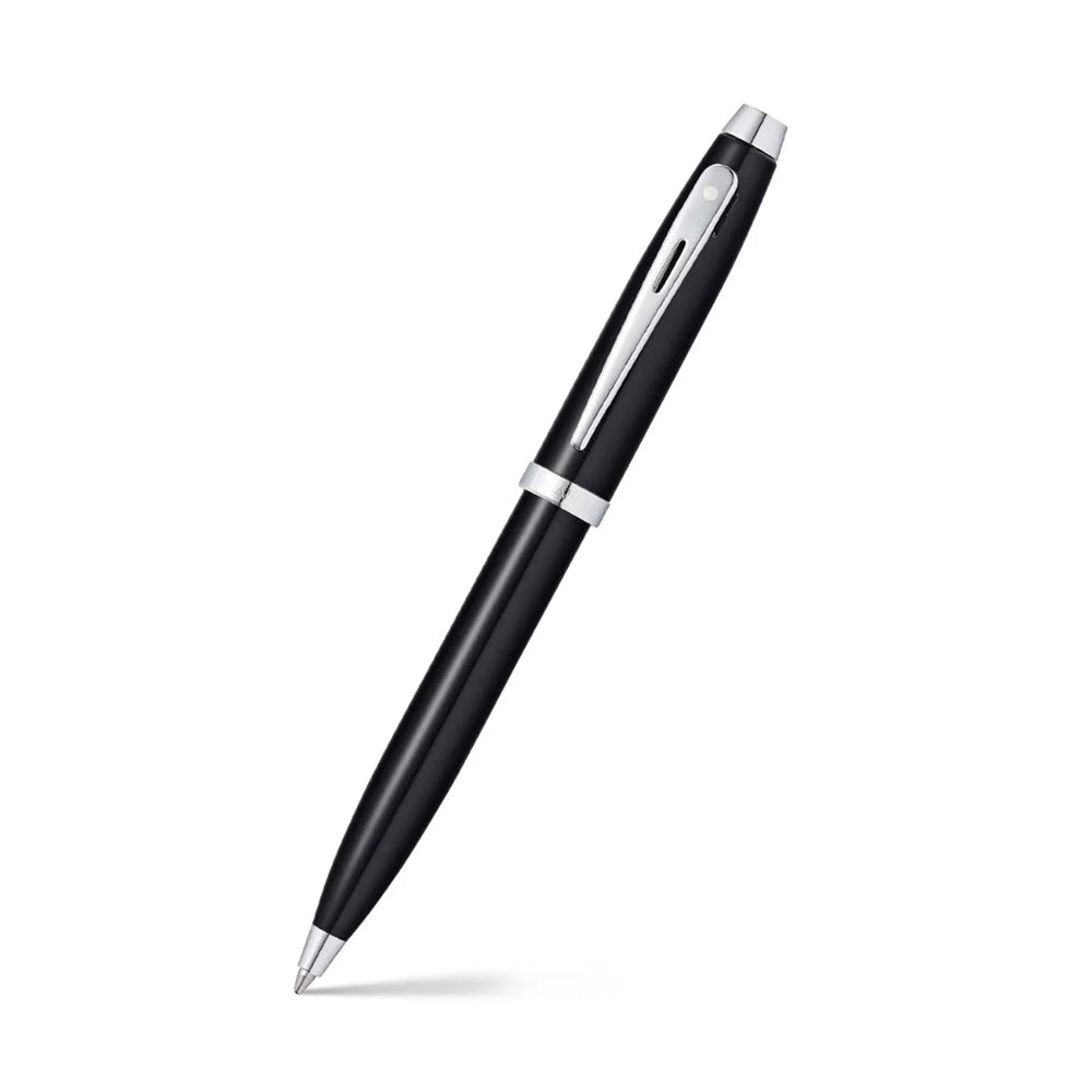 Sheaffer 100 Glossy Black Ballpoint Pen With Chrome Trims | E2933851-30