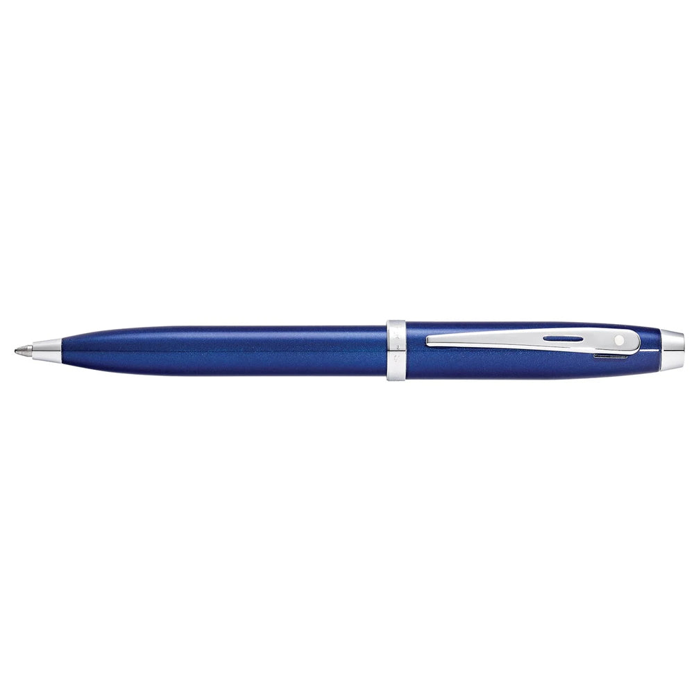 Sheaffer 100 Glossy Blue with Chrome Trims Ballpoint Pen | E2933951-30