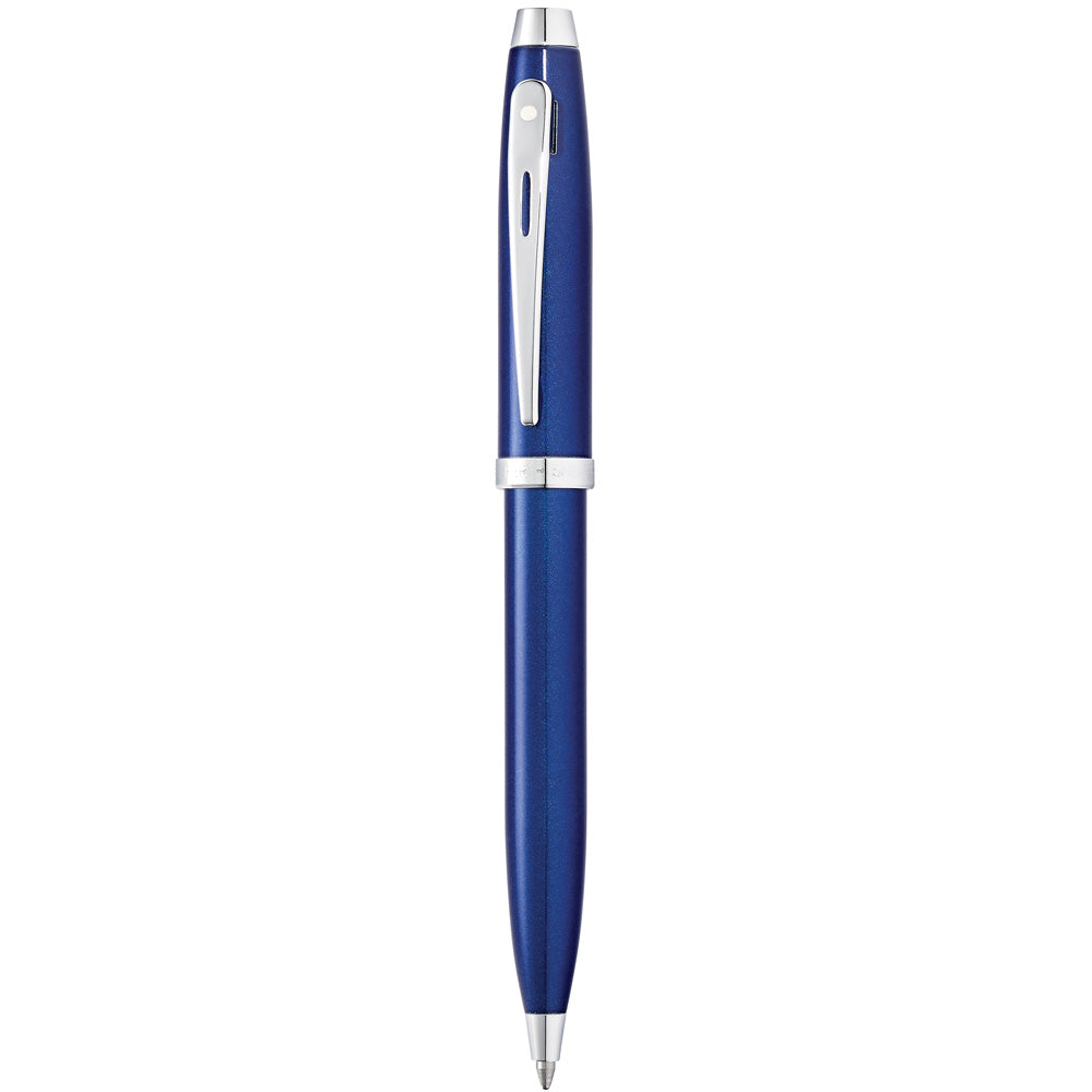Sheaffer 100 Glossy Blue with Chrome Trims Ballpoint Pen | E2933951-30