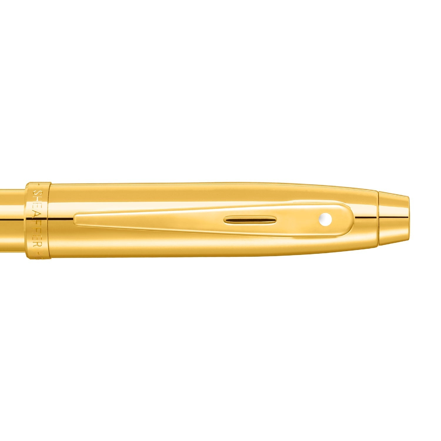Sheaffer  100 9372 Glossy PVD Gold Ballpoint Pen With PVD Gold Trim | E2937251