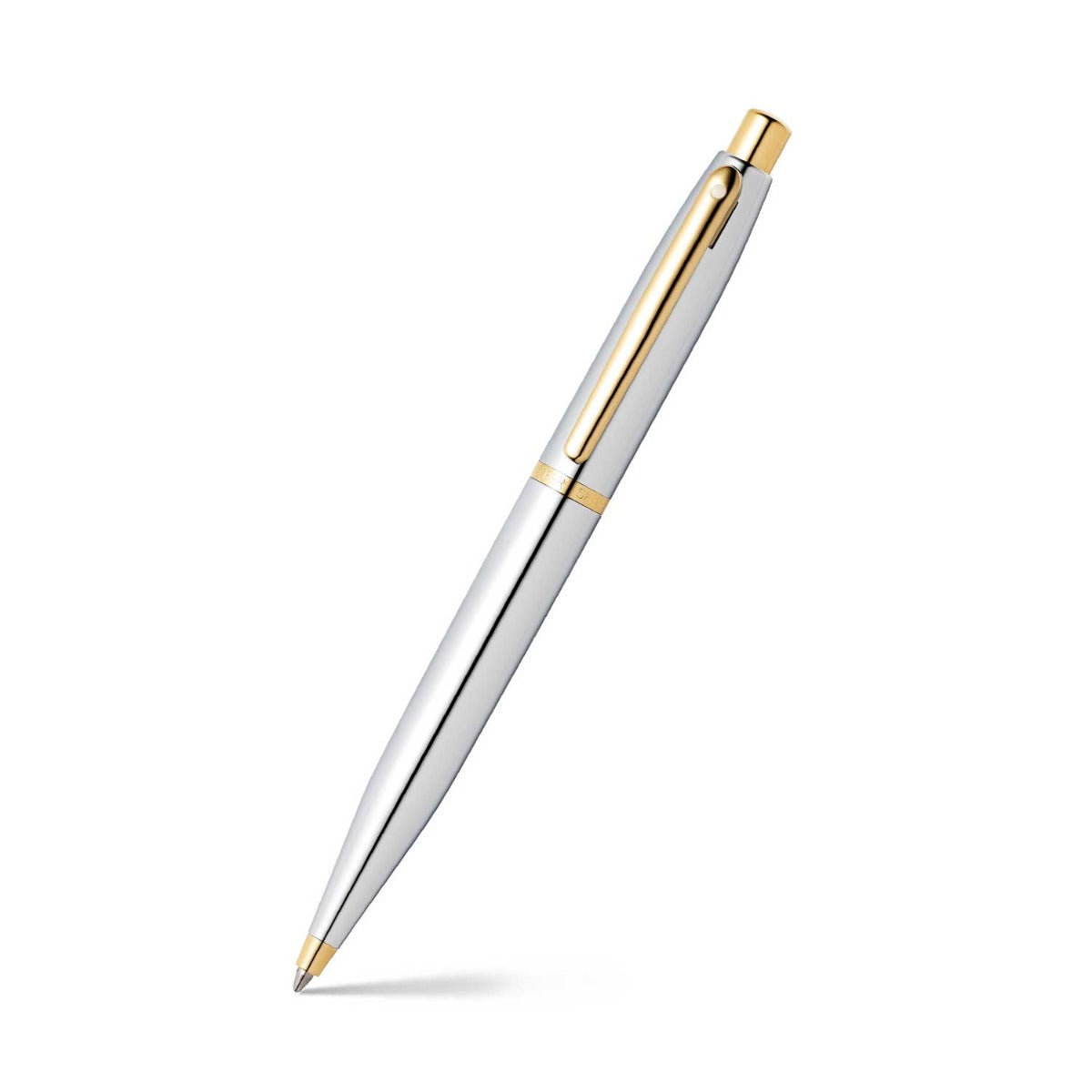 Sheaffer  VFM Polished Chrome with Gold Trims Ballpoint Pen | E2942251