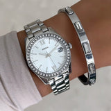 Fossil Scarlette Mini Three-Hand Date Stainless Steel Women's Watch | ES4317