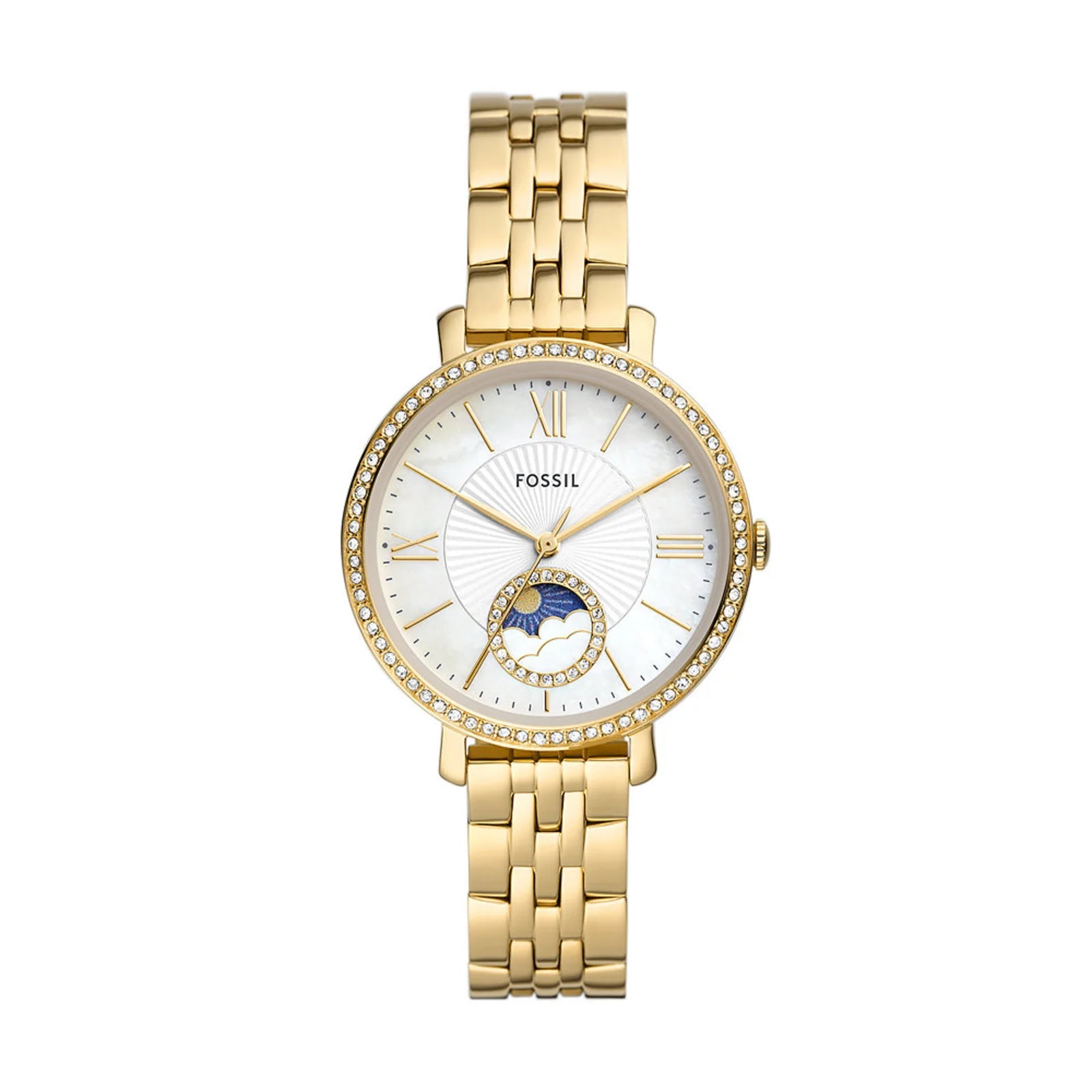 Fossil Carlie Mini Stainless Steel White Dial Women's Watch | ES5167