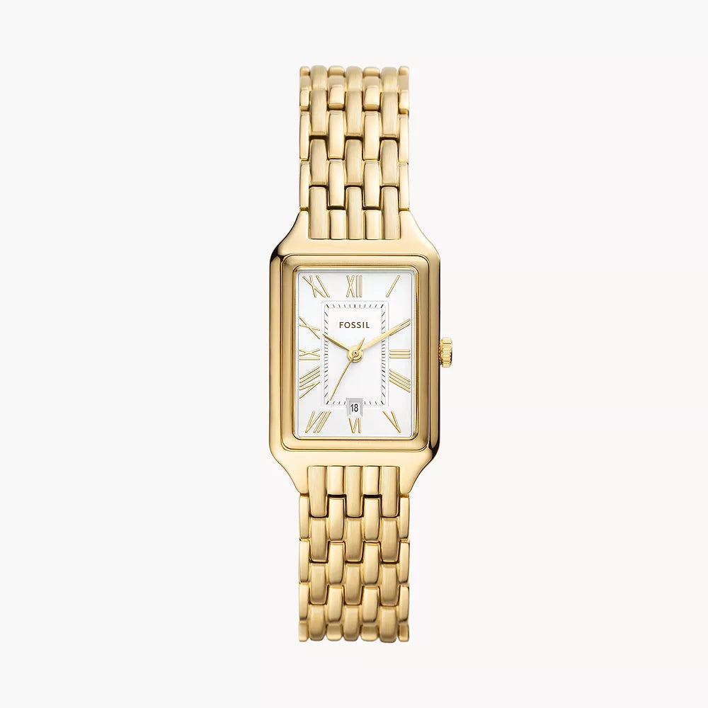 Fossil Raquel Three-Hand Date Gold-Tone Stainless Steel Women's Watch | ES5220