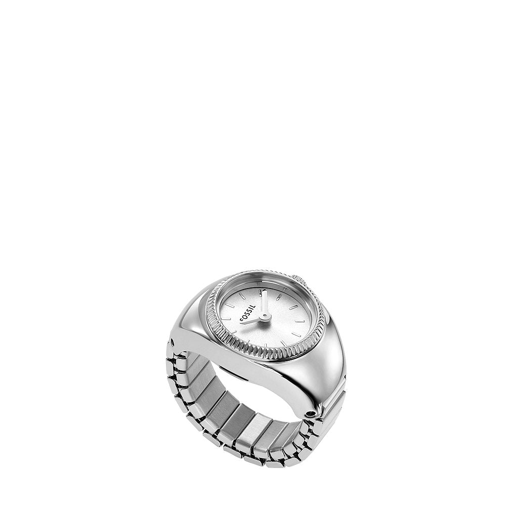 Fossil Exquisite Silver Woman's Ring Watch | ES5245