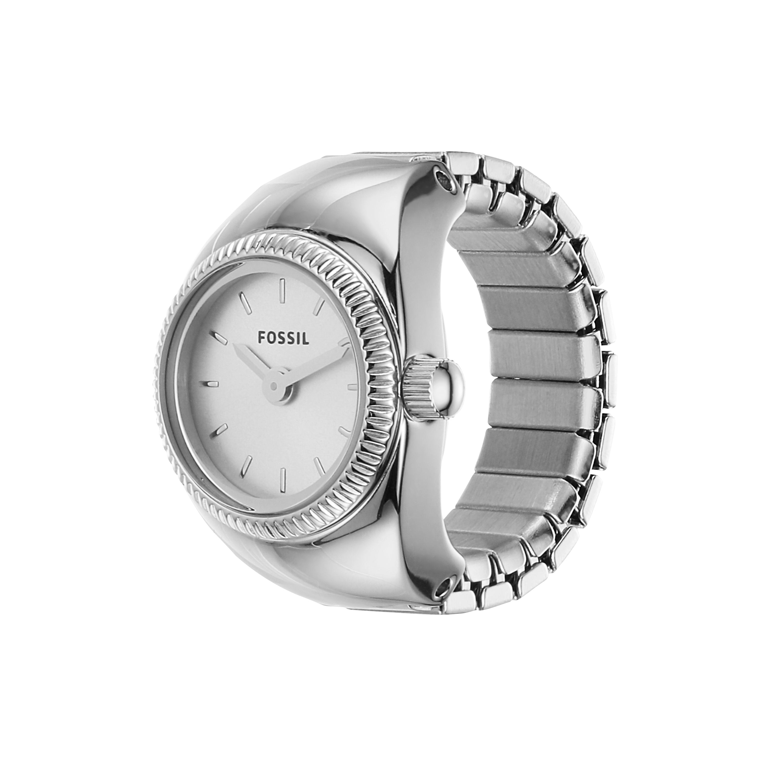 Fossil Exquisite Silver Woman's Ring Watch | ES5245