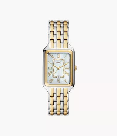 Fossil Raquel Three-Hand Two Tone Stainless Steel Woman's Watch | ES5305