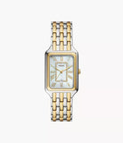 Fossil Raquel Three-Hand Two Tone Stainless Steel Woman's Watch | ES5305