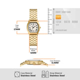 Fossil Harlow Three-Hand, Gold-Tone Stainless Steel Women's Watch | ES5361