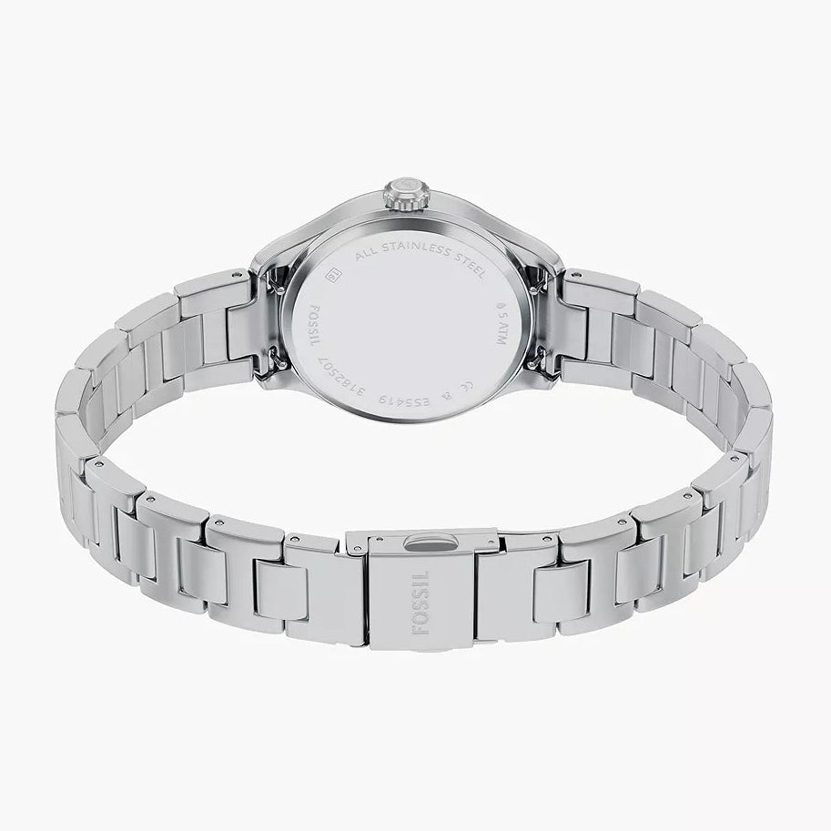 Fossil Gilmore Silver & Silver Stainless Steel 28mm Women's Watch | ES5419