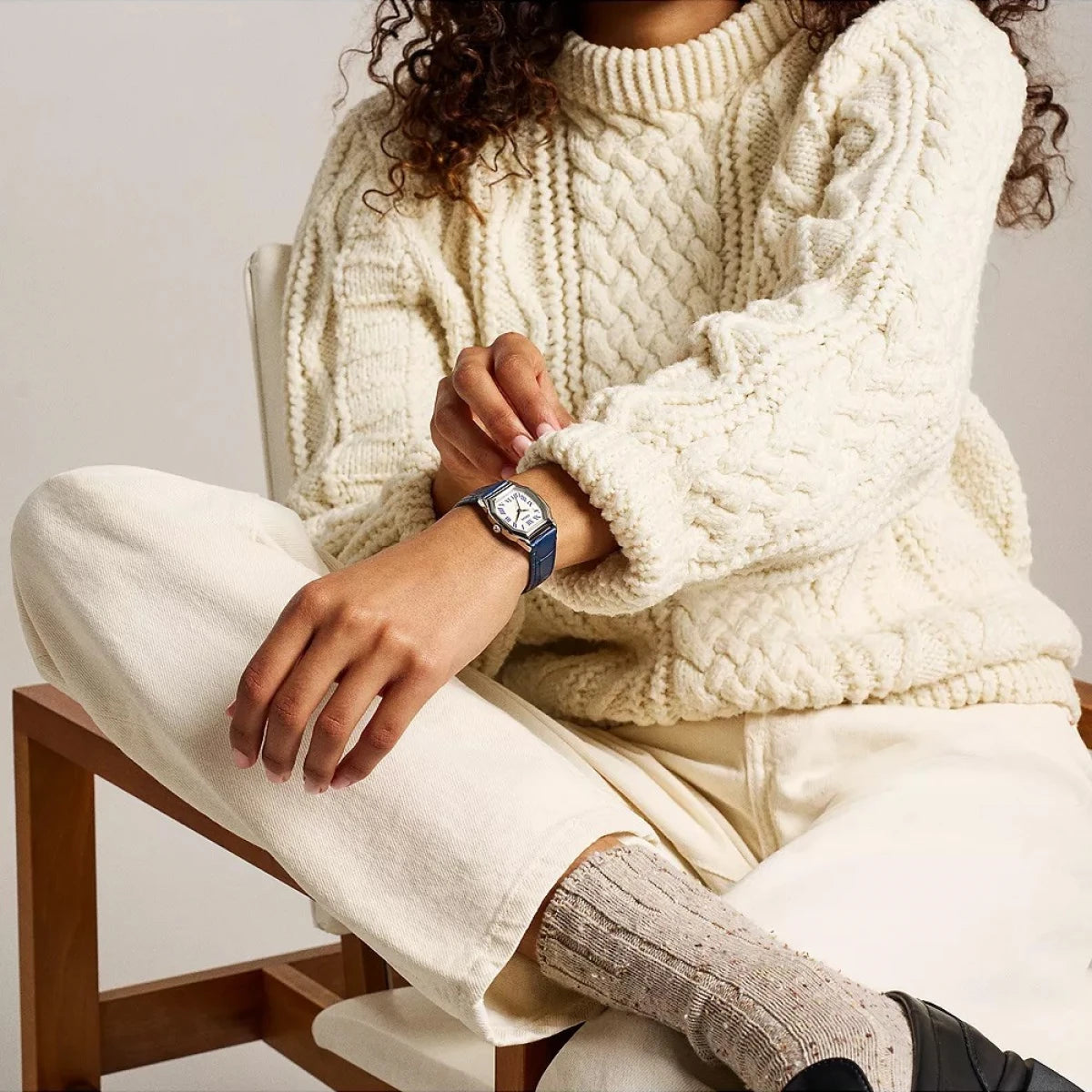 Fossil Harlow Three-Hand Navy Croco Leather Women's Watch | ES5425