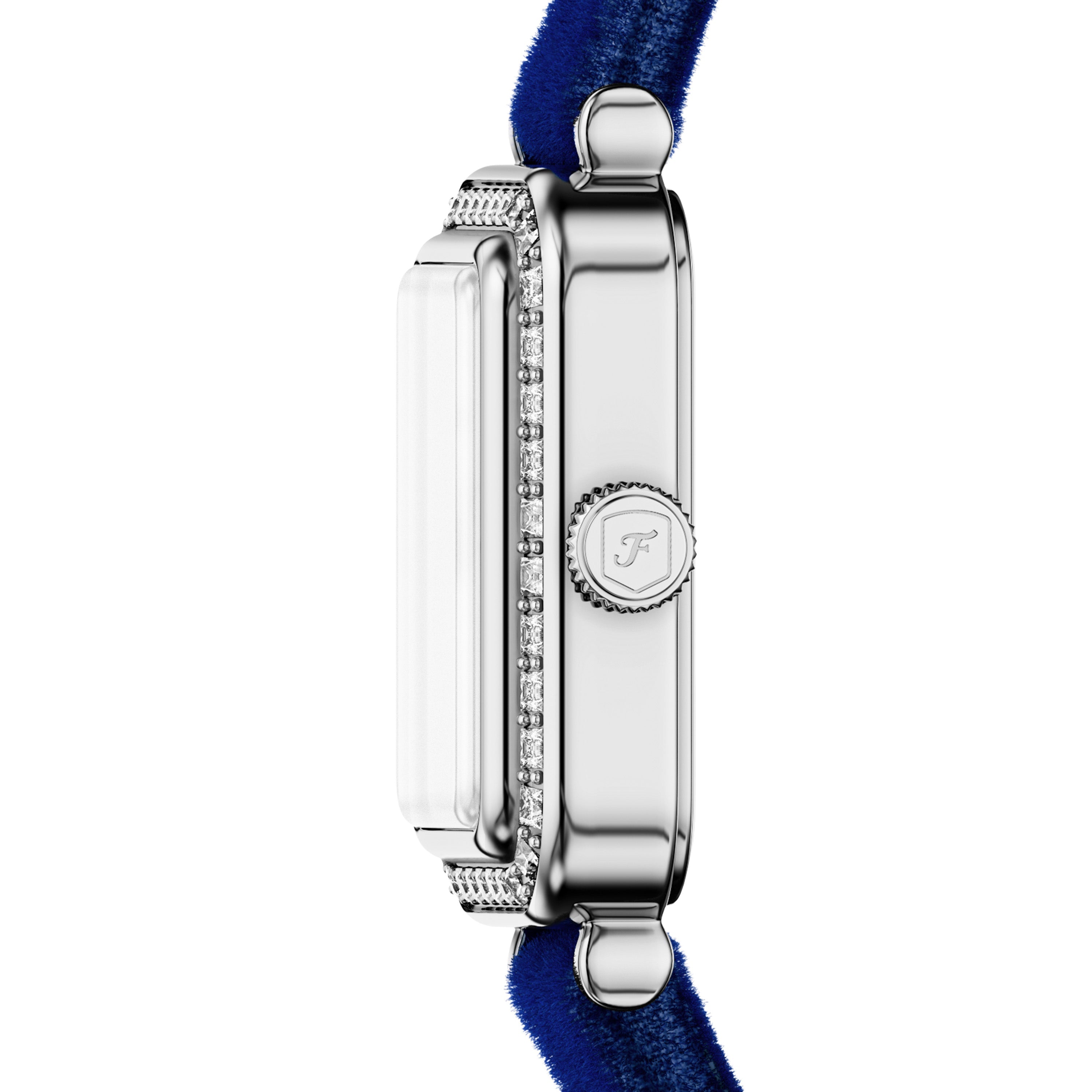 Fossil Raquel Two Hand Blue Velvet Woman's Watch | ES5436