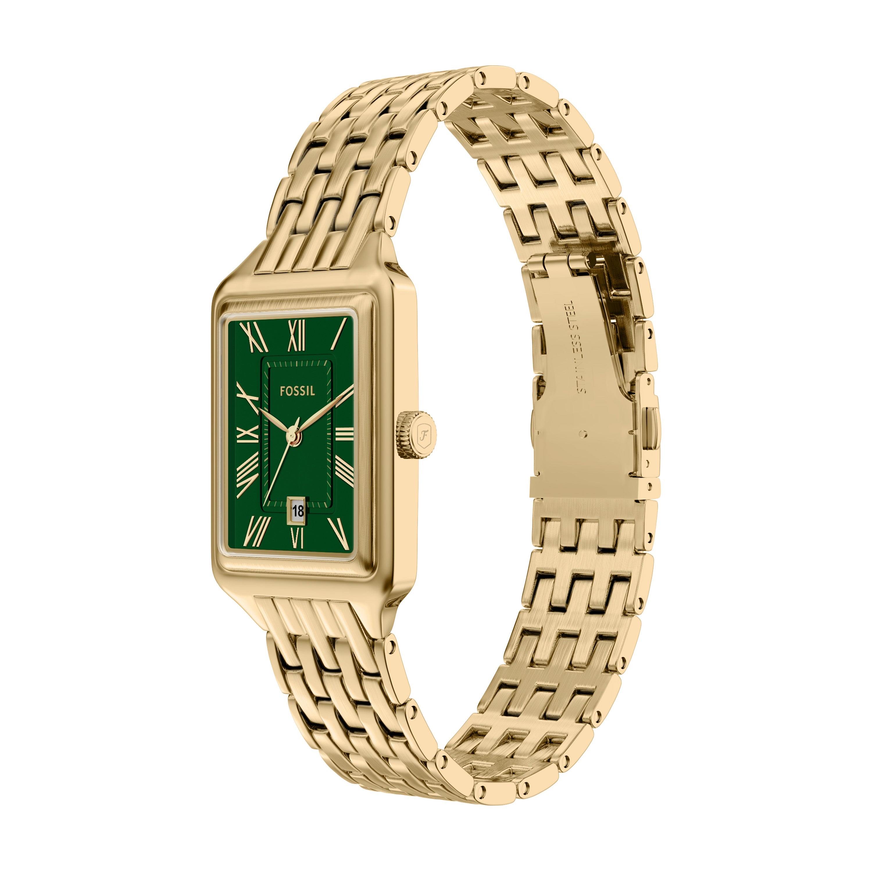Fossil Raquel Three Hand Gold Stainless Steel Women's Watch | ES5452