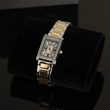 Emporio Armani Genni Silver Dial Two-tone Women's Watch | AR11642