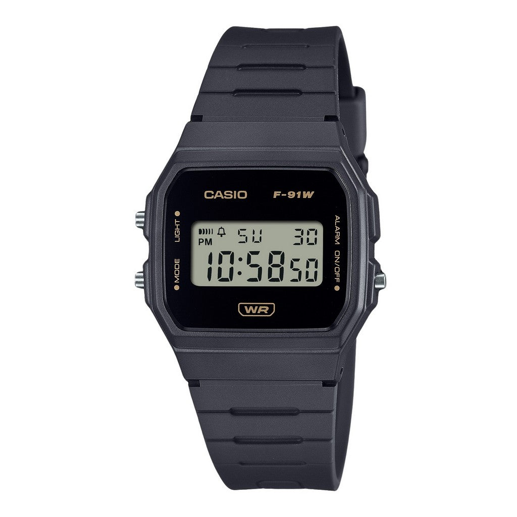 Casio POP Series Unisex Black Digital Youth Watch | F-91WB-8ADF