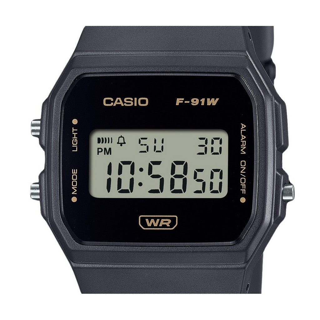 Casio POP Series Unisex Black Digital Youth Watch | F-91WB-8ADF