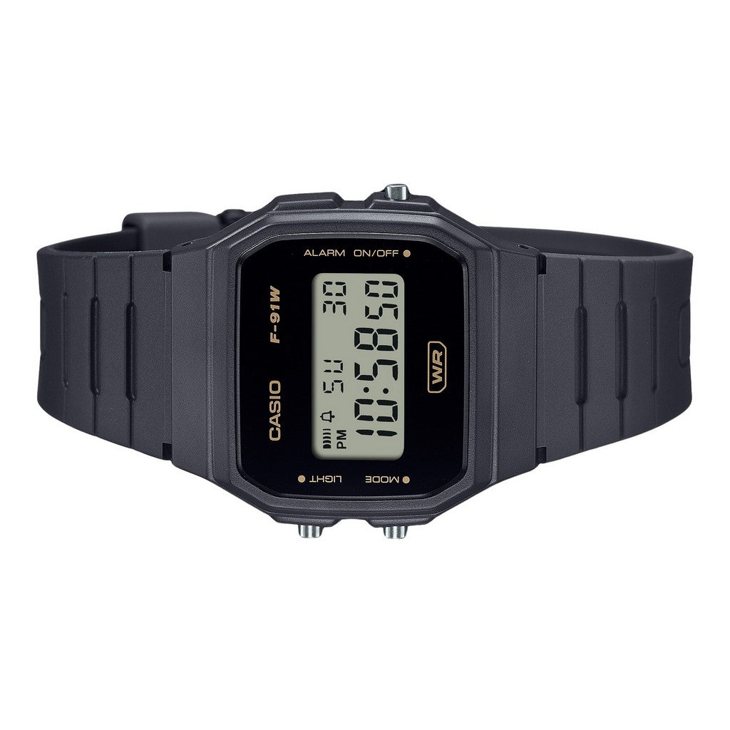 Casio POP Series Unisex Black Digital Youth Watch | F-91WB-8ADF