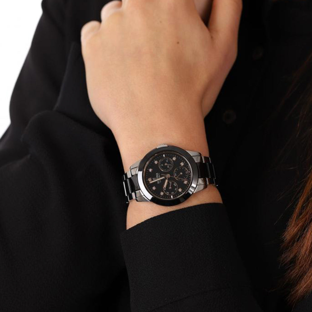 Festina Ceramic Quartz Black Multifunction Stainless Steel Black Ceramic Women's Watch | F20497/3