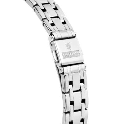 Festina Mademoiselle Quartz Mother of Pearl Embellished Indices Stainless Steel Women's Watch | F20718/1