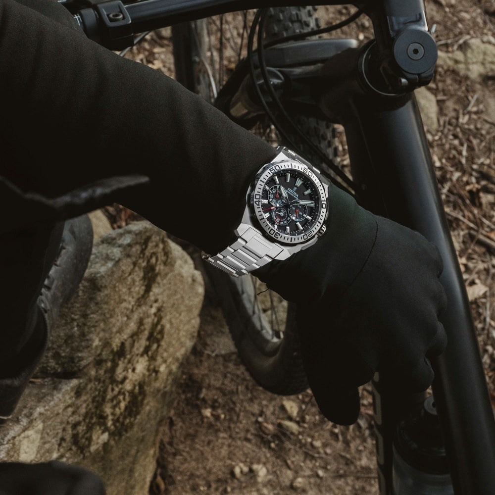 Festina Chrono Bike Quartz Chronograph Black Dial Stainless Steel Men's Watch | F20724/7