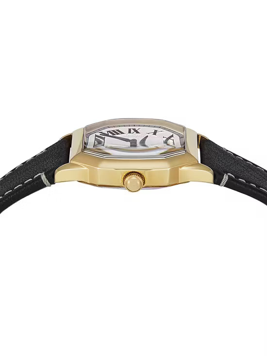 Fossil Harlow Three-Hand Black Leather Women's Watch | ES5404