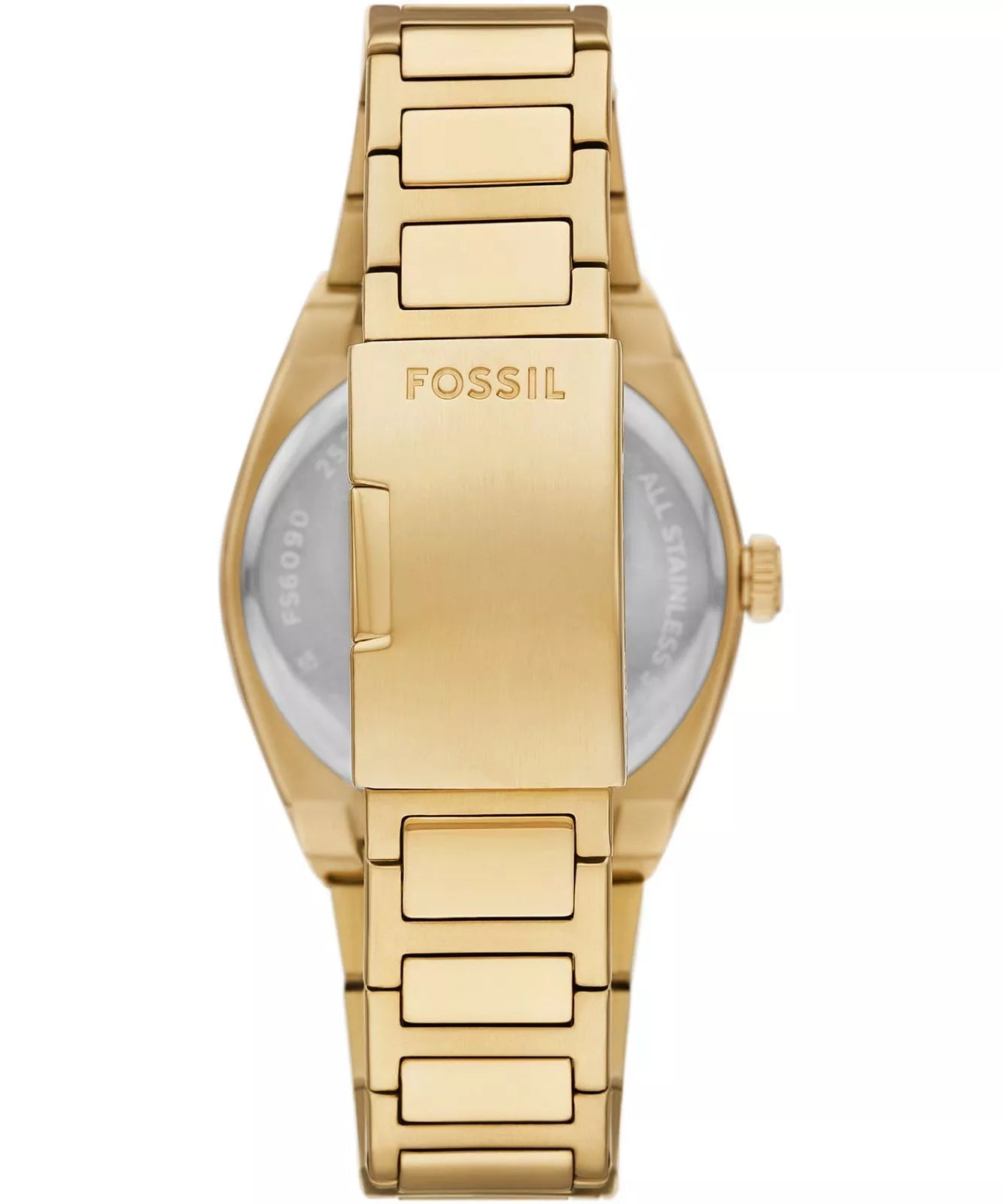 Fossil Everett Green Dial Gold Strap Analog Men's Watch | FS6090