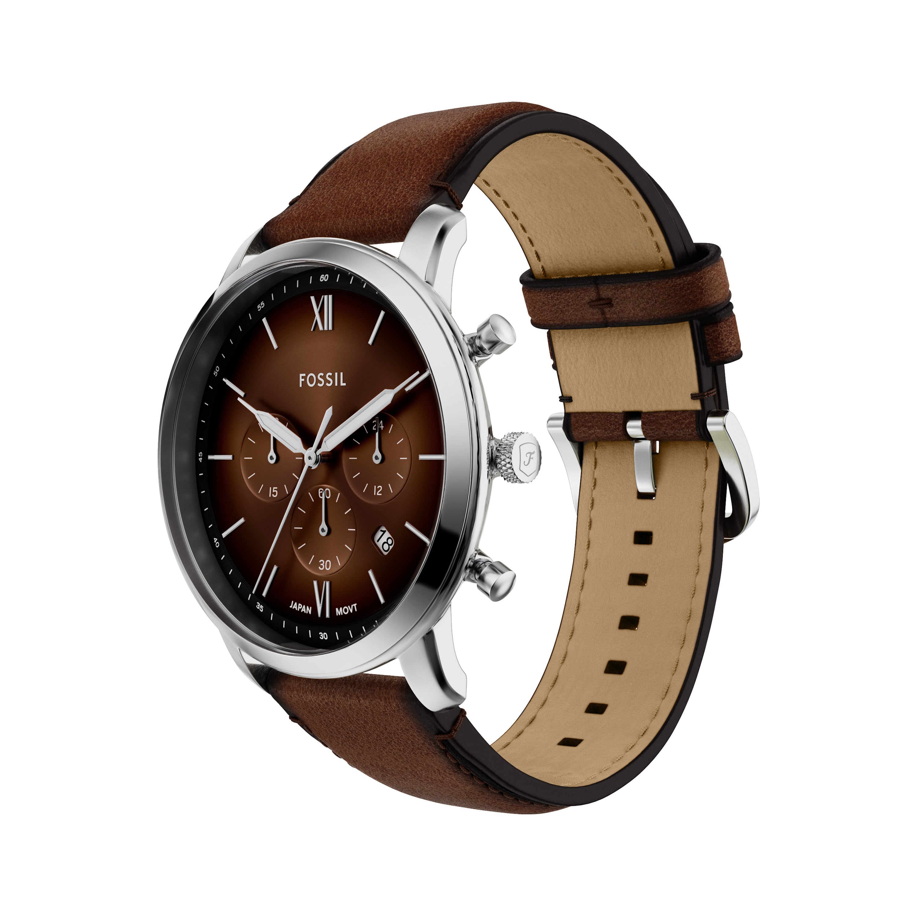 Fossil Neutra Chronograph Brown Leather Men's Watch | FS6143