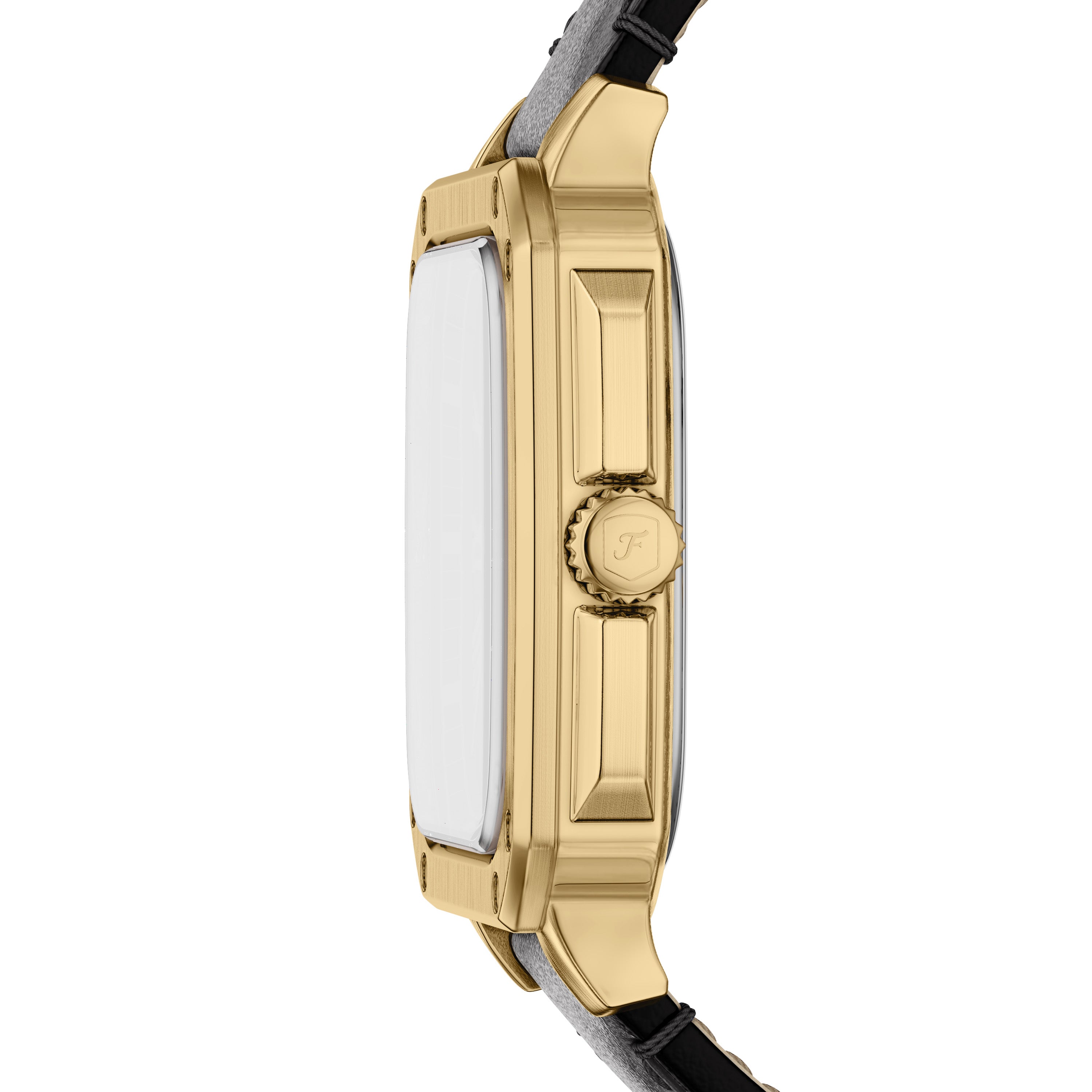 Fossil Crosby Three Hand Black Leather Unisex Watch | FS6151