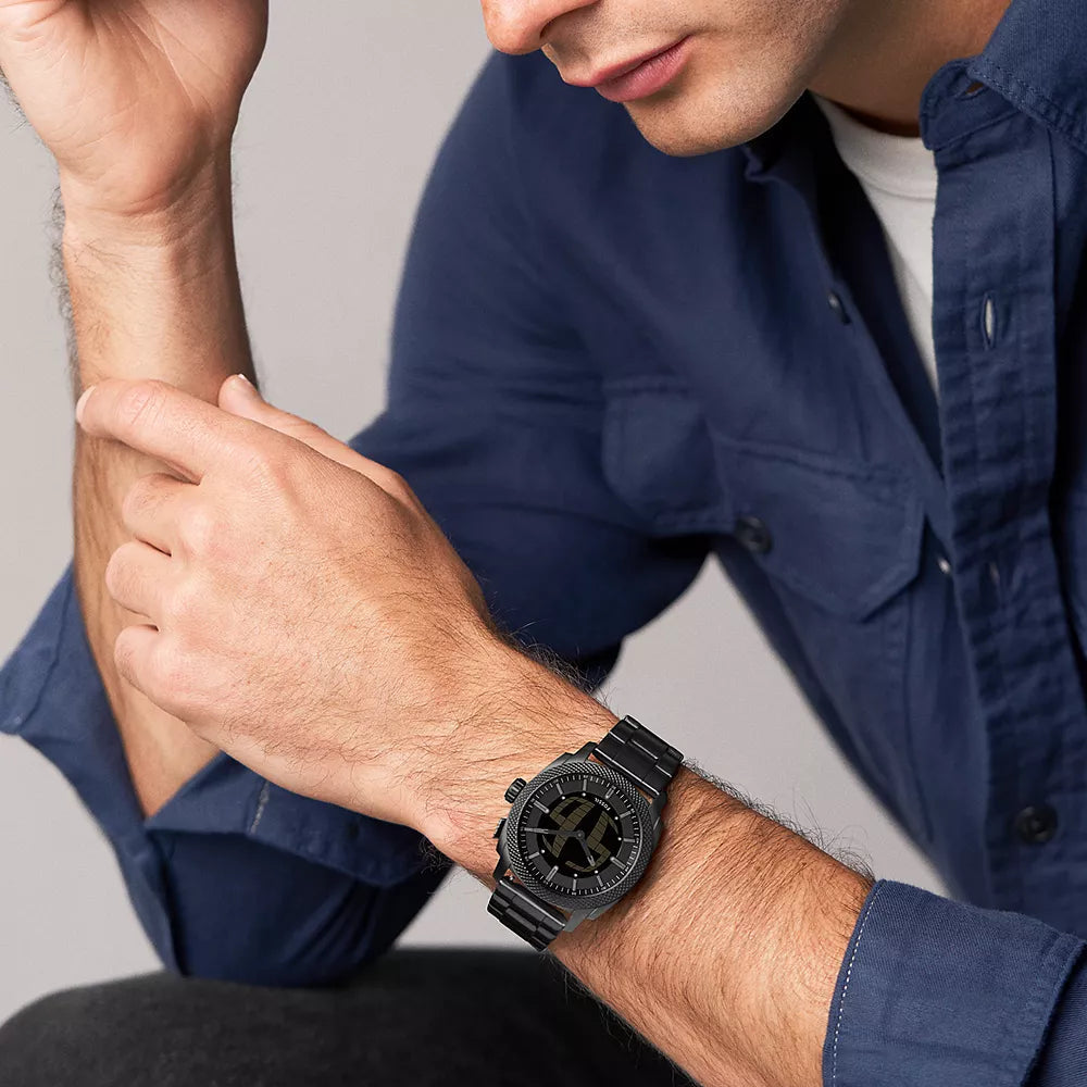 Fossil Neutra White Dial and White Leather Strap Men's Watch | FS6156