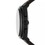 Fossil Everett Brown Quartz Leather Dark Brown Dial Analog Men's Watch | FS6108