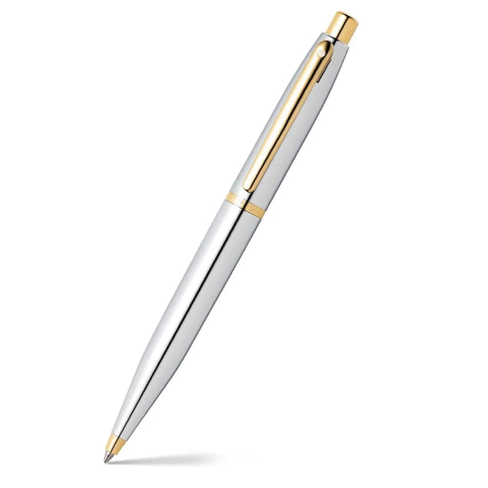 Sheaffer Polished Chrome with gold plated trims VFM Ballpoint Pen with Small Notebook Gift Set | G2942251-4