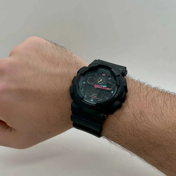 Casio G-Shock Black Dial Unisex Watch | GA-100MF-1ADR
