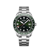 Rotary Henley GMT Green Dial Men's Watch | GB05108/24