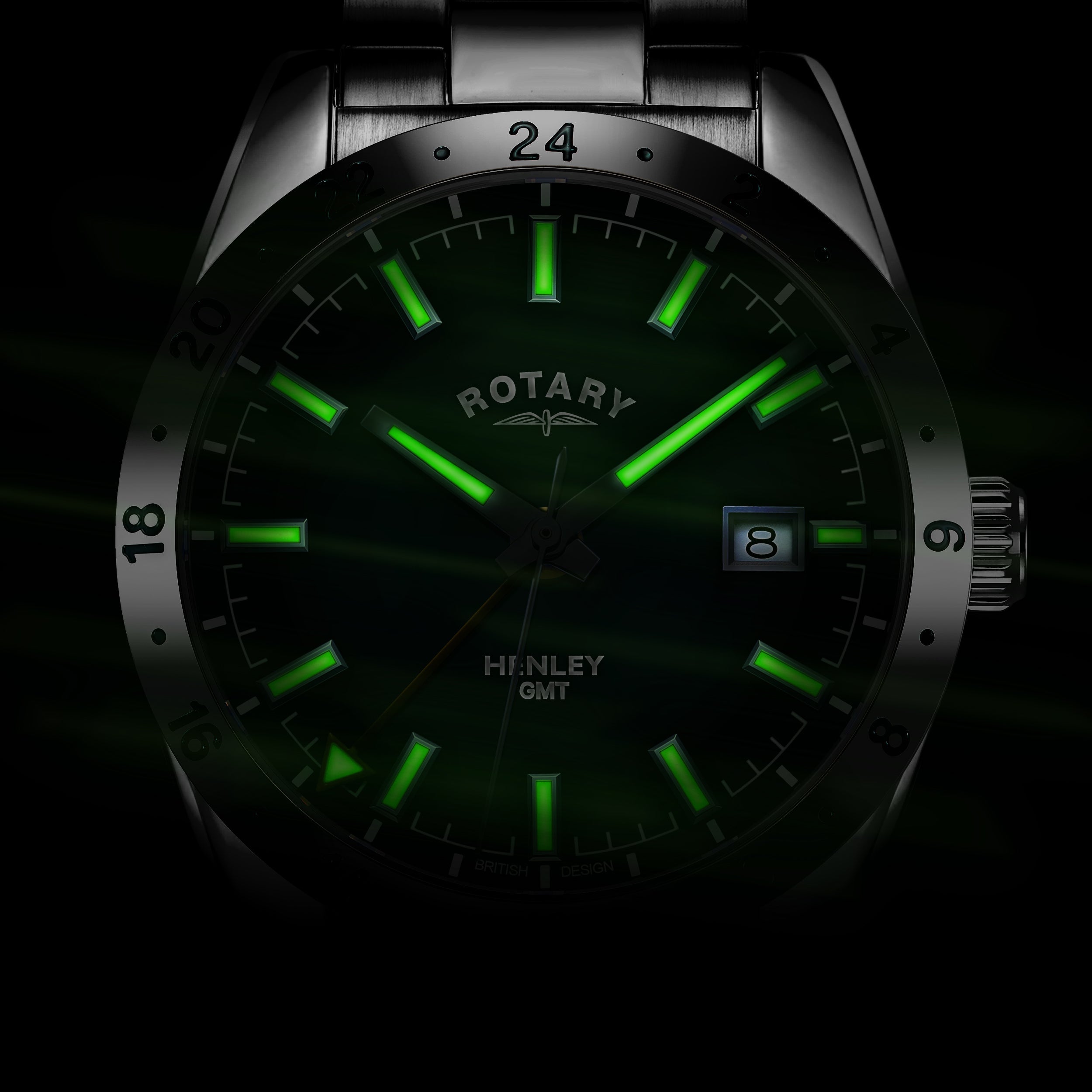 Rotary Henley GMT Watch | GB05176/24