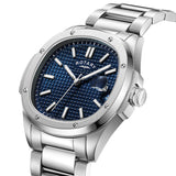 Rotary Apex 100 Blue Dial Calendar Stainless Steel Men's Watch | GB05575/05
