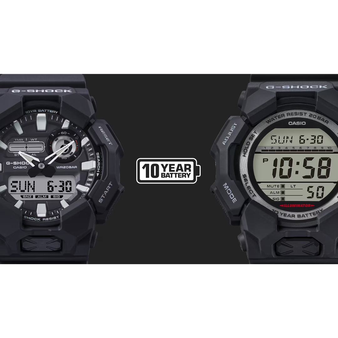 CASIO G-Shock Standard Digital Black Men's Watch | GD-010-1DR
