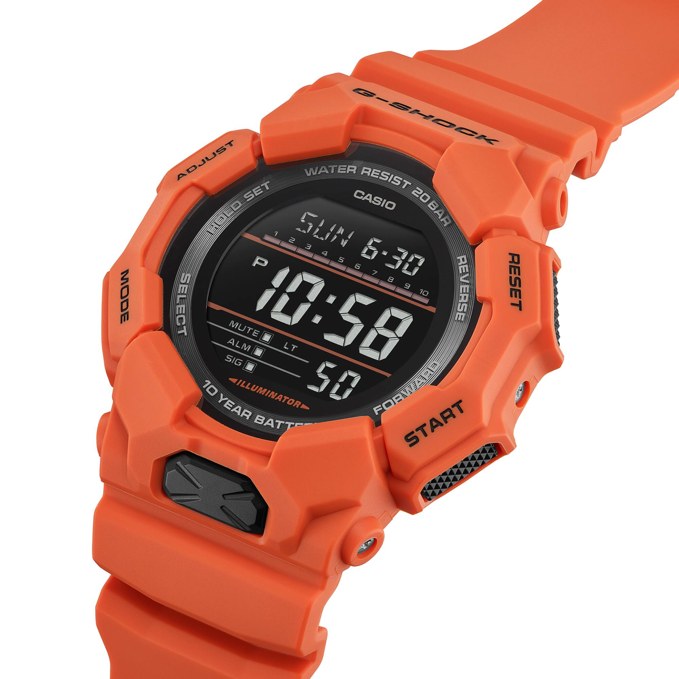 CASIO G-Shock Standard Digital Orange Men's Watch | GD-010-4DR