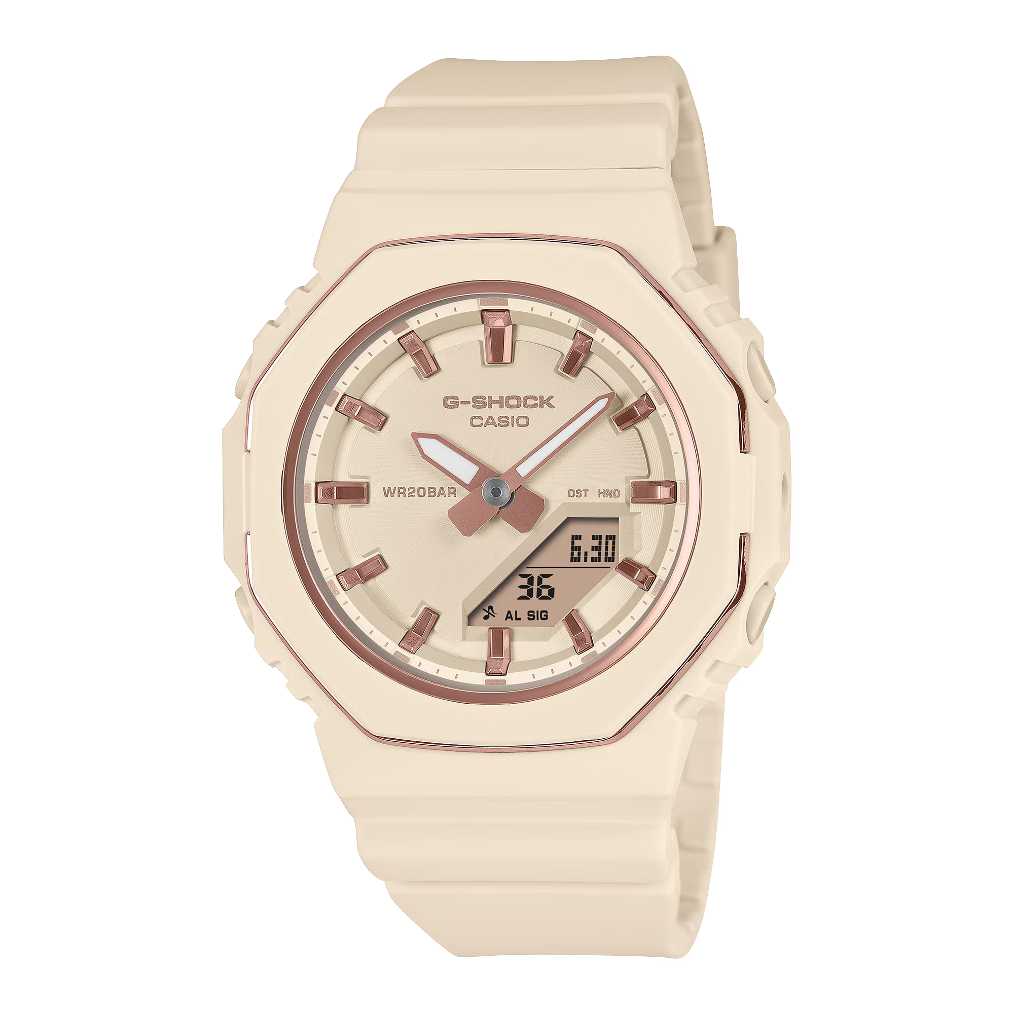 Casio G-Shock Beige & Beige Rubber 46mm Women's Watch | GMA-P2110-4ADR