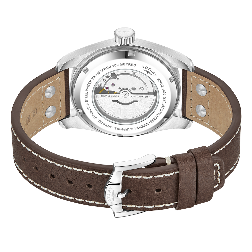 Rotary RW 1895 Pilot Automatic Watch | GS05470/19