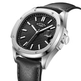 Rotary Apex100 Black Dial Calendar Stainless Steel Leather Men’s Watch | GS05575/04