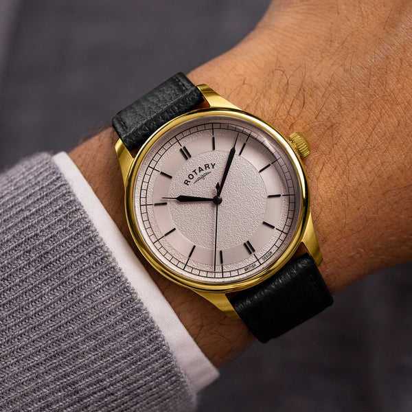 Rotary Heritage Blue Dial Stainless Steel Strap Men's Watch | GS05983/03