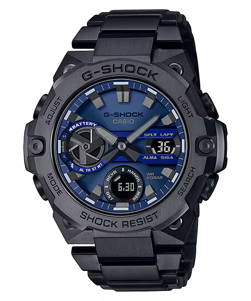 Casio G-Shock Black & Black Stainless Steel 50mm Men's Watch | GST-B400BD-1A2DR