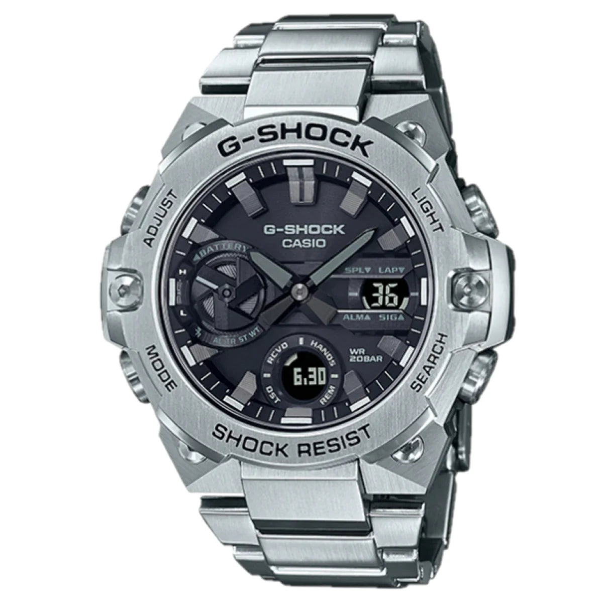 Casio G-Shock Black Dial Automatic Stainless Steel Men’s Watch | GST-B400D-1ADR